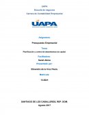 Planificación y control de desembolsos de capital.