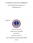 Ensayo “Modelo social en el régimen político de Rafael Correa”