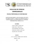 INVESTIGACIÓN SOBRE EL USO DEL MODELO DE COSTO VOLUMEN UTILIDAD Y LA MEZCLA DE PRODUCTOS EN LA PLANIFICACIÓN DE LAS OPERACIONES EN LA EMPRESA AGROINDUSTRIAL POMALCA S.A.A.