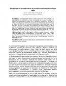 La nueva Efectividad del condicionamiento de huella