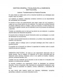 SINTESIS GENERAL; FOCALIZADA EN LA DIMENSION INSTITUCIONAL