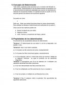 Concepto de Determinante