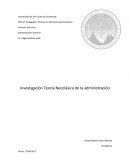 Investigación Teoría Neoclásica de la administración