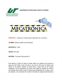 Cotizacion y Proceso para la fabricacion de un producto. Página 1