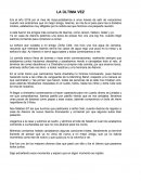 La ultima vez ensayo