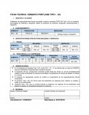 FICHA TECNICA: CEMENTO PORTLAND TIPO I UG.