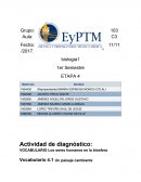 Actividad de diagnóstico: VOCABULARIO Los seres humanos en la biosfera