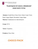 Fundamentos de Administración Empresa chocopack
