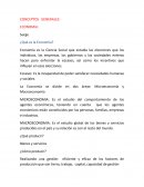 ¿Qué es la economía? Conceptos generales