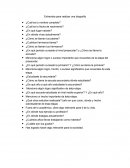 Entrevista para realizar una biografía