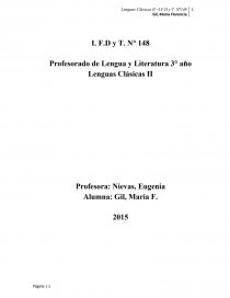 Lenguas Clásicas II. Página 1