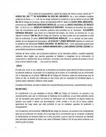 PROTOCOLO MERCANTIL JUICIO ORAL. Página 1
