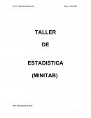 El nuevo Taller Estadistica Minitab