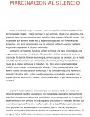 Marginación al silencio