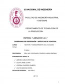 DIAGRAMA DE DISPERSION Y GRAFICAS DE CONTROL