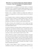 PRÁCTICA 4: Evaluación Institucional. Modelo EFQM de Excelencia y Marca de Garantía de la Fundación Madrid Excelencia