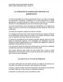 La cultura de la construcción nacional a la globalización