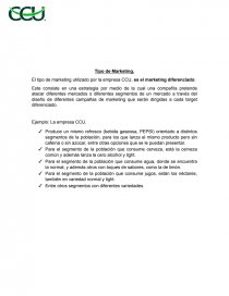 AVANCE CCU ESTRATEGIAS. Página 1