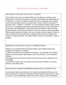RELACIÓN DE LA PELÍCULA CON LA VIDA Y LA MUERTE.