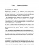 Orígen y causas del bullyng