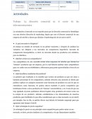 Actividades Trabajo: La dirección comercial en el sector de las telecomunicaciones