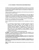 Como se da una Ley de Consumo y Producción de Biocombustibles
