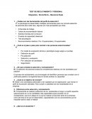 TEST DE RECLUTAMIENTO Y PERSONAL