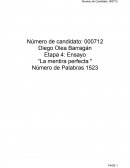 Ensayo “La mentira perfecta "