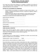 GLOSAS PARA EL ACTO DEL 25 MAYO DIA DE LA REVOLUCION DE MAYO