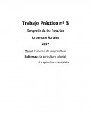 Tema: Evolución de la agricultura