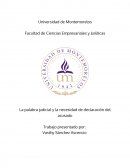 La palabra judicial y la necesidad de declaración del acusado