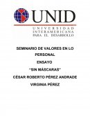 ENSAYO “SIN MÁSCARAS”