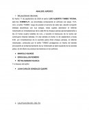 ANALISIS JURIDICO RELACIÓN DE HECHOS