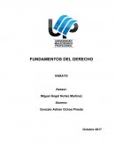 FUNDAMENTOS DEL DERECHO ENSAYO
