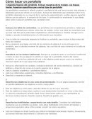 Como hacer un portafolio