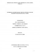 INFORME DE LOS PROCESOS DE COMUNICACIÓN DEL COLEGIO SAGRADOS CORAZONES DE JESUS Y MARIA