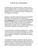 El arte de la prudencia