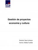 Gestión de proyectos economía y cultura