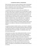 Arquitectura moderna y contemporánea