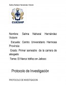 Tema: El Narco tráfico en Jalisco