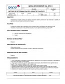 Determinar el arrastre caustico y/o residual de aditivo alcalino presente en las lavadoras de botella y/o garrafones de las líneas de producción del grupo