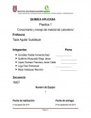 Conocimiento y manejo del material del Laboratorio