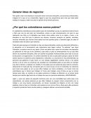 ¿Por qué los colombianos somos pobres?