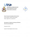 Informe trimestral enfermería servicio social