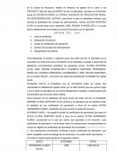 Acta de asamblea ordinaria: Sociedad rural La Virgen