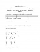 LÍMITES LATERALES, LÍMITES INFINITOS Y LÍMITES AL INFINITO