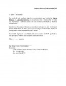 Ejemplo carta de recomendacion