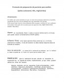 Protocolo de preparación de paciente para análisis Lípidos (colesterol, HDL, triglicéridos)