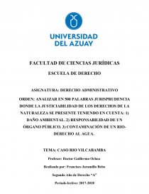 CASO RIO VILCABAMBA. Página 1
