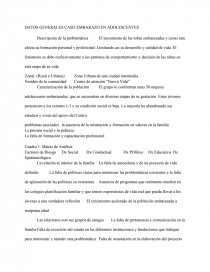 DATOS GENERALES CASO EMBARAZO EN ADOLESCENTES. Página 1
